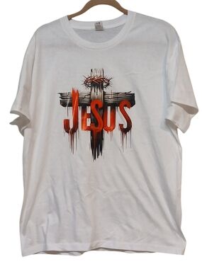 Access Christian Apparel By Nature- NWOT  Short Sleeve Tee Shirt, 100% Cotton, L